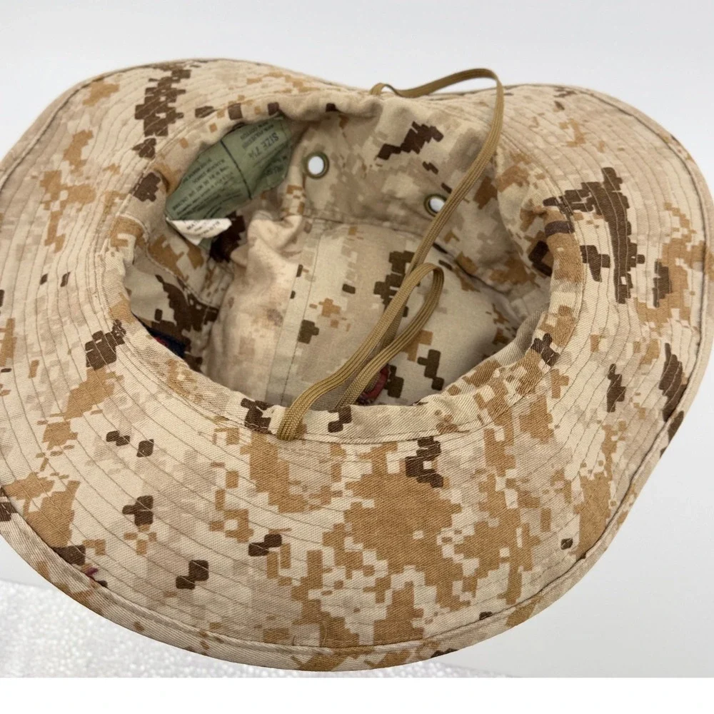 TRU-SPEC Boonie Hat Mens 7 1/4 Tan Desert Camo Sun Hot Weather Type II Tactical